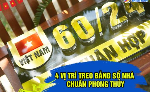 4 Vị Trí Treo Bảng Số Nhà Chuẩn Phong Thủy