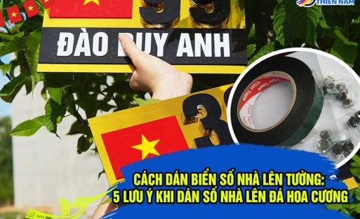 Cách Dán Biển Số Nhà Lên Tường