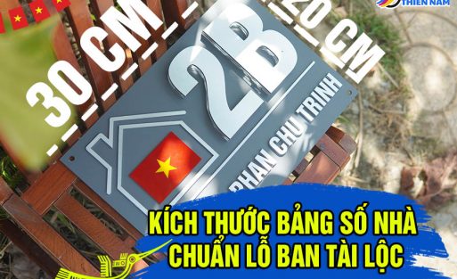 Kích Thước Bảng Số Nhà Chuẩn Lỗ Ban Tài Lộc