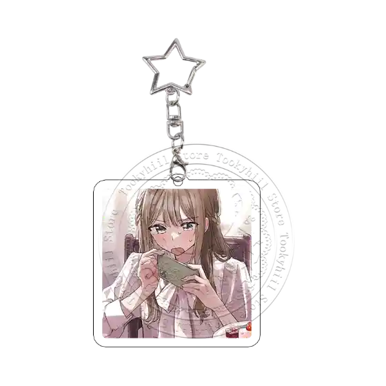 10pcs Senpai Is An Otokonoko Anime Acrylic Keychains Decoration Keyring Cute Character Móc Treo Đeo Thoại, Standee, Móc Khoá In Theo Yêu Cầu, Chất Liệu Mica Dày 4mm, Kích Thước 5.5 Cm, Có In Test Mẫu