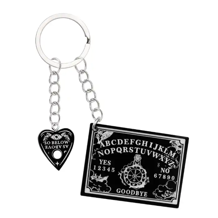 1pc-women-ouija-planchette-keychain-acry-var3-1789446480269-237 1pc Women Ouija Planchette Keychain Acrylic Pompom Car Mirror Keyring Punk Board Crafts Móc Treo Đeo Thoại, Standee, Móc Khoá In Theo Yêu Cầu, Chất Liệu Mica Dày 4mm, Kích Thước 5.5 Cm, Có In Test Mẫu