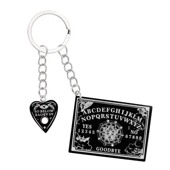 1pc-women-ouija-planchette-keychain-acry-var4-1789446482699-459 1pc Women Ouija Planchette Keychain Acrylic Pompom Car Mirror Keyring Punk Board Crafts Móc Treo Đeo Thoại, Standee, Móc Khoá In Theo Yêu Cầu, Chất Liệu Mica Dày 4mm, Kích Thước 5.5 Cm, Có In Test Mẫu