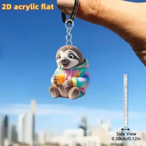 2d Adorable Sloth Keychain Car Pendant Acrylic Hanging Ornament Creative Accessories Charm Móc Treo Đeo Thoại, Standee, Móc Khoá In Theo Yêu Cầu, Chất Liệu Mica Dày 4mm, Kích Thước 5.5 Cm, Có In Test Mẫu 2d Adorable Sloth Keychain Car Pendant Acrylic Hanging Ornament Creative Accessories Charm Móc Treo Đeo Thoại, Standee, Móc Khoá In Theo Yêu Cầu, Chất Liệu Mica Dày 4mm, Kích Thước 5.5 Cm, Có In Test Mẫu