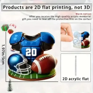 2d American Football Keychain Sports Theme Flat Acrylic Pendant Charm For Car Bag Festive Móc Treo Đeo Thoại, Standee, Móc Khoá In Theo Yêu Cầu, Chất Liệu Mica Dày 4mm, Kích Thước 5.5 Cm, Có In Test Mẫu 2d American Football Keychain Sports Theme Flat Acrylic Pendant Charm For Car Bag Festive Móc Treo Đeo Thoại, Standee, Móc Khoá In Theo Yêu Cầu, Chất Liệu Mica Dày 4mm, Kích Thước 5.5 Cm, Có In Test Mẫu