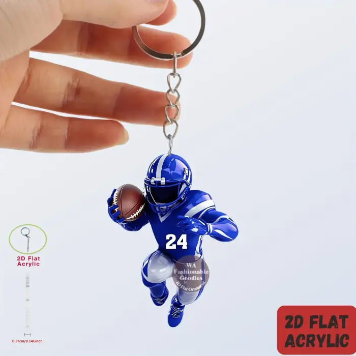 2d-american-football-player-keychain-rug-var3-1789475798155-308 2d American Football Player Keychain Rugby Themed Pendant Flat Acrylic Ornament Hanging Móc Treo Đeo Thoại, Standee, Móc Khoá In Theo Yêu Cầu, Chất Liệu Mica Dày 4mm, Kích Thước 5.5 Cm, Có In Test Mẫu