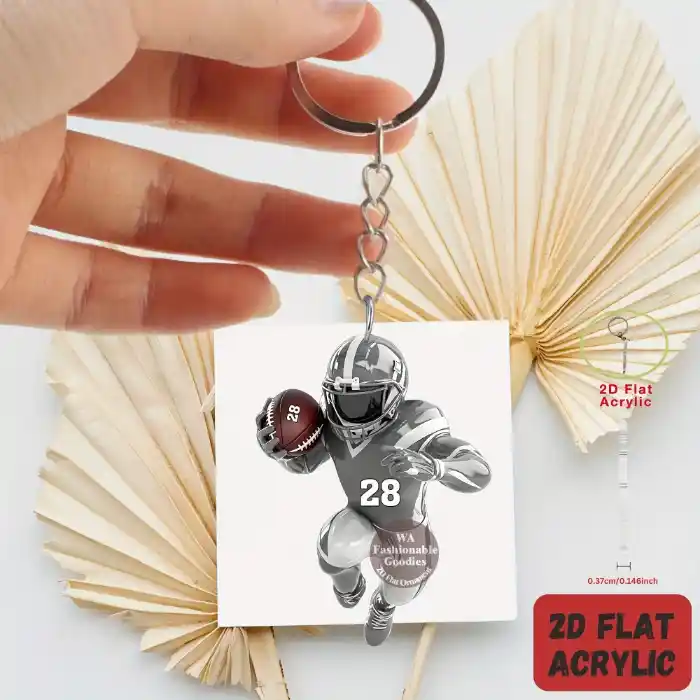 2d-american-football-player-keychain-rug-var5-1789475805844-948 2d American Football Player Keychain Rugby Themed Pendant Flat Acrylic Ornament Hanging Móc Treo Đeo Thoại, Standee, Móc Khoá In Theo Yêu Cầu, Chất Liệu Mica Dày 4mm, Kích Thước 5.5 Cm, Có In Test Mẫu