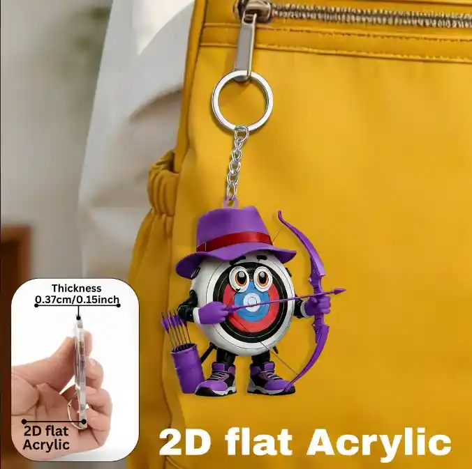 2d-archery-player-keychain-charm-acrylic-var8-1789471212520-507 2d Archery Player Keychain Charm Acrylic Backpack Car Key Decoration Holiday Party Accessory Móc Treo Đeo Thoại, Standee, Móc Khoá In Theo Yêu Cầu, Chất Liệu Mica Dày 4mm, Kích Thước 5.5 Cm, Có In Test Mẫu