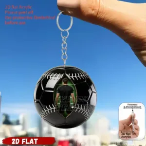 2d Ball Sports Enthusiasts Keychain 3/6pcs Acrylic Pendant Backpacks Key Decoration Holiday Móc Treo Đeo Thoại, Standee, Móc Khoá In Theo Yêu Cầu, Chất Liệu Mica Dày 4mm, Kích Thước 5.5 Cm, Có In Test Mẫu