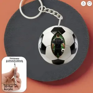 2d Ball Sports Enthusiasts Keychain 3/6pcs Acrylic Pendant Backpacks Key Decoration Holiday Móc Treo Đeo Thoại, Standee, Móc Khoá In Theo Yêu Cầu, Chất Liệu Mica Dày 4mm, Kích Thước 5.5 Cm, Có In Test Mẫu