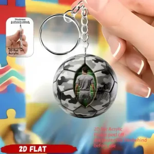 2d Ball Sports Enthusiasts Keychain 3/6pcs Acrylic Pendant Backpacks Key Decoration Holiday Móc Treo Đeo Thoại, Standee, Móc Khoá In Theo Yêu Cầu, Chất Liệu Mica Dày 4mm, Kích Thước 5.5 Cm, Có In Test Mẫu