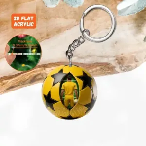 2d Ball Sports Enthusiasts Keychain 3/6pcs Acrylic Pendant Backpacks Key Decoration Holiday Móc Treo Đeo Thoại, Standee, Móc Khoá In Theo Yêu Cầu, Chất Liệu Mica Dày 4mm, Kích Thước 5.5 Cm, Có In Test Mẫu