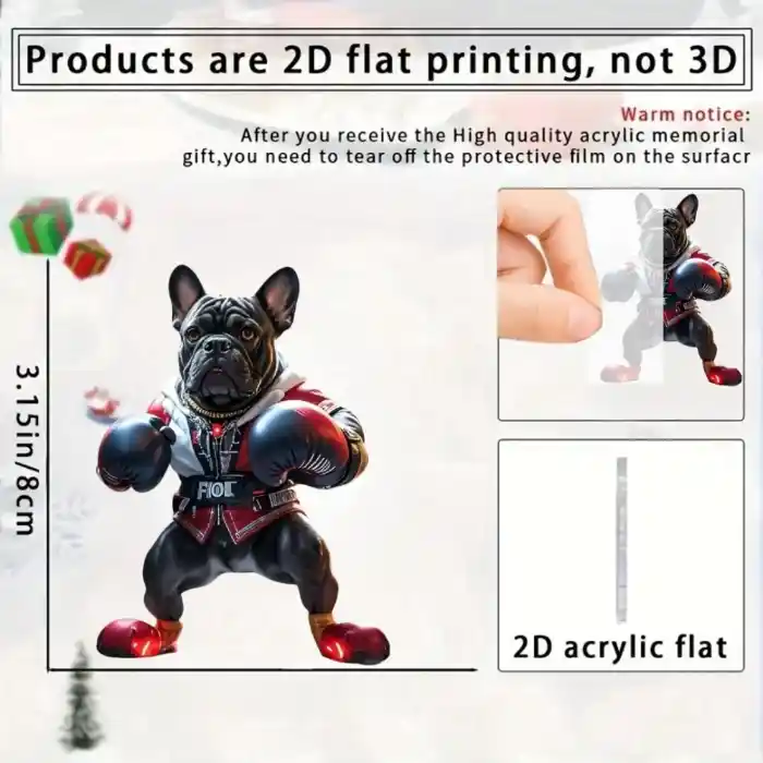 2d-boxing-bulldog-pendant-cute-puppy-key-var2-1789458438264-232 2d Boxing Bulldog Pendant Cute Puppy Keychain Fun Flat Acrylic Ornament Charms For Car Bag Móc Treo Đeo Thoại, Standee, Móc Khoá In Theo Yêu Cầu, Chất Liệu Mica Dày 4mm, Kích Thước 5.5 Cm, Có In Test Mẫu