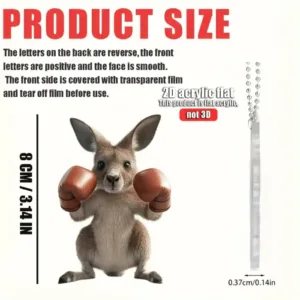 2d Boxing Kangaroo Keychain Fun Acrylic Hanging Ornament Car Pendant Decorations Creative Móc Treo Đeo Thoại, Standee, Móc Khoá In Theo Yêu Cầu, Chất Liệu Mica Dày 4mm, Kích Thước 5.5 Cm, Có In Test Mẫu 2d Boxing Kangaroo Keychain Fun Acrylic Hanging Ornament Car Pendant Decorations Creative Móc Treo Đeo Thoại, Standee, Móc Khoá In Theo Yêu Cầu, Chất Liệu Mica Dày 4mm, Kích Thước 5.5 Cm, Có In Test Mẫu