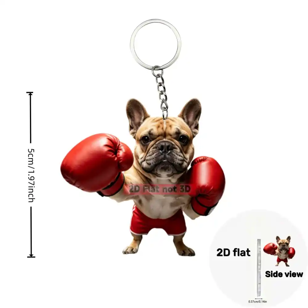 2d-boxing-kangaroo-keychain-fun-acrylic-var6-1789473260399-190 2d Boxing Kangaroo Keychain Fun Acrylic Hanging Ornament Car Pendant Decorations Creative Móc Treo Đeo Thoại, Standee, Móc Khoá In Theo Yêu Cầu, Chất Liệu Mica Dày 4mm, Kích Thước 5.5 Cm, Có In Test Mẫu