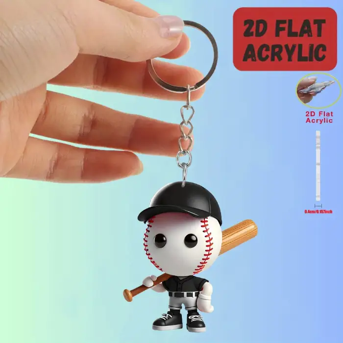2d-cartoon-baseball-kid-keychain-sports-var2-1789458690739-566 2d Cartoon Baseball Kid Keychain Sports Fans Flat Pendant Acrylic Ornament Charms Hanging Móc Treo Đeo Thoại, Standee, Móc Khoá In Theo Yêu Cầu, Chất Liệu Mica Dày 4mm, Kích Thước 5.5 Cm, Có In Test Mẫu