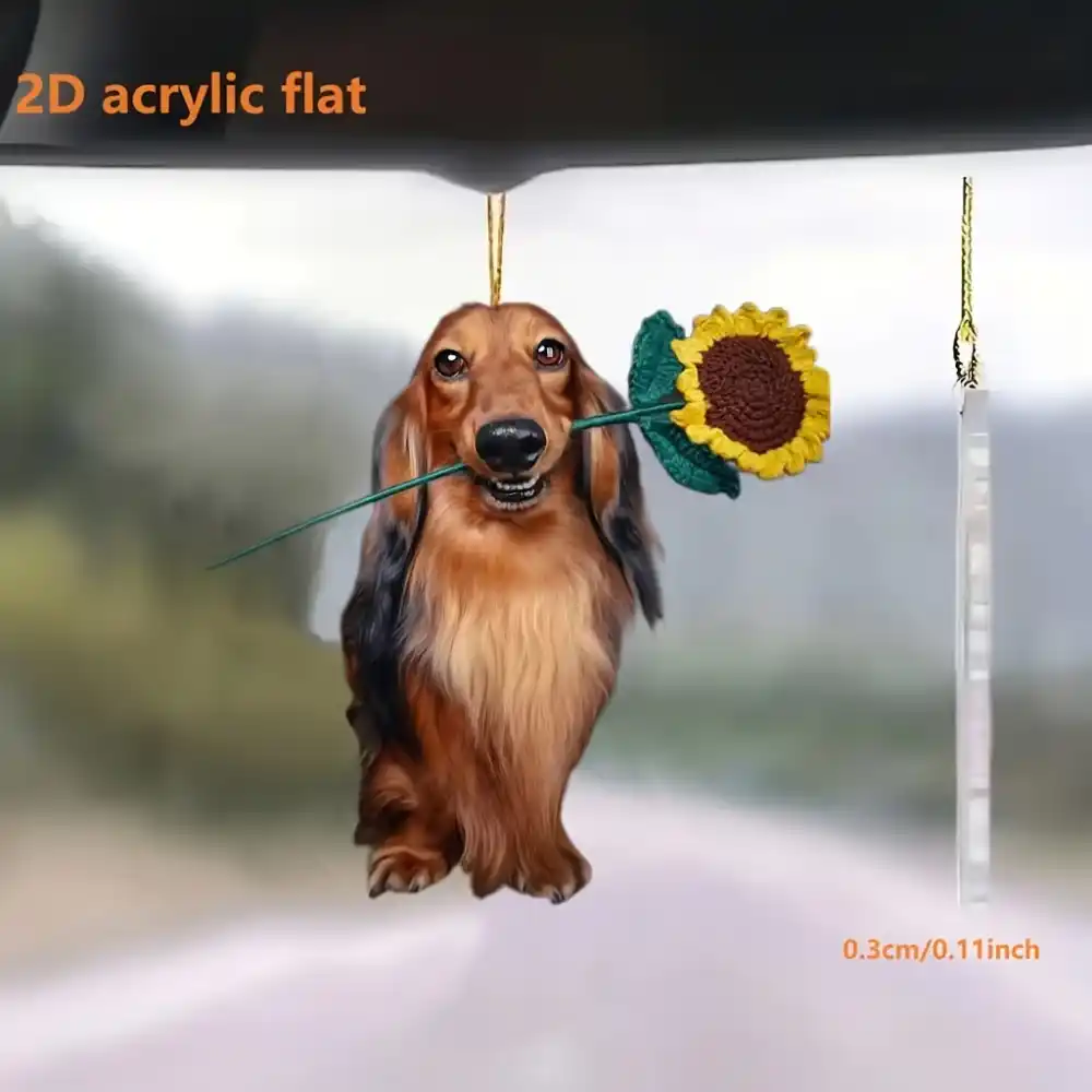 2d-cartoon-dachshund-pendant-charm-cute-var2-1789448204878-468 2d Cartoon Dachshund Pendant Charm Cute Dog Keychain Flat Acrylic Puppy Ornament For Car Móc Treo Đeo Thoại, Standee, Móc Khoá In Theo Yêu Cầu, Chất Liệu Mica Dày 4mm, Kích Thước 5.5 Cm, Có In Test Mẫu