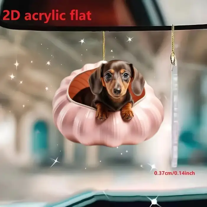 2d-cartoon-dachshund-pendant-charm-cute-var3-1789448207352-92 2d Cartoon Dachshund Pendant Charm Cute Dog Keychain Flat Acrylic Puppy Ornament For Car Móc Treo Đeo Thoại, Standee, Móc Khoá In Theo Yêu Cầu, Chất Liệu Mica Dày 4mm, Kích Thước 5.5 Cm, Có In Test Mẫu