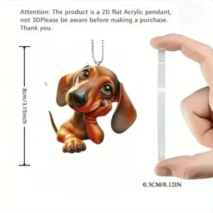 2d Cartoon Dachshund Pendant Charm Cute Dog Keychain Flat Acrylic Puppy Ornament For Car Móc Treo Đeo Thoại, Standee, Móc Khoá In Theo Yêu Cầu, Chất Liệu Mica Dày 4mm, Kích Thước 5.5 Cm, Có In Test Mẫu 2d Cartoon Dachshund Pendant Charm Cute Dog Keychain Flat Acrylic Puppy Ornament For Car Móc Treo Đeo Thoại, Standee, Móc Khoá In Theo Yêu Cầu, Chất Liệu Mica Dày 4mm, Kích Thước 5.5 Cm, Có In Test Mẫu