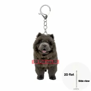 2d Charming Chow Acrylic Pendant Cartoon Puppy Keychain Versatile Charm Decor For Car Mirror Móc Treo Đeo Thoại, Standee, Móc Khoá In Theo Yêu Cầu, Chất Liệu Mica Dày 4mm, Kích Thước 5.5 Cm, Có In Test Mẫu