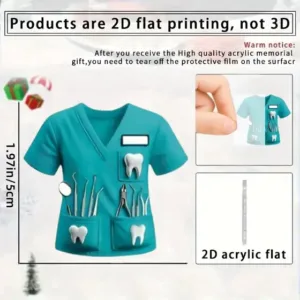 2d Chic Dentist Costume Keychain Doctor Themed Pendant Flat Acrylic Ornament Charm Hanging Móc Treo Đeo Thoại, Standee, Móc Khoá In Theo Yêu Cầu, Chất Liệu Mica Dày 4mm, Kích Thước 5.5 Cm, Có In Test Mẫu 2d Chic Dentist Costume Keychain Doctor Themed Pendant Flat Acrylic Ornament Charm Hanging Móc Treo Đeo Thoại, Standee, Móc Khoá In Theo Yêu Cầu, Chất Liệu Mica Dày 4mm, Kích Thước 5.5 Cm, Có In Test Mẫu