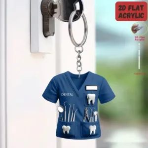 2d Chic Dentist Costume Keychain Doctor Themed Pendant Flat Acrylic Ornament Charm Hanging Móc Treo Đeo Thoại, Standee, Móc Khoá In Theo Yêu Cầu, Chất Liệu Mica Dày 4mm, Kích Thước 5.5 Cm, Có In Test Mẫu 2d Chic Dentist Costume Keychain Doctor Themed Pendant Flat Acrylic Ornament Charm Hanging Móc Treo Đeo Thoại, Standee, Móc Khoá In Theo Yêu Cầu, Chất Liệu Mica Dày 4mm, Kích Thước 5.5 Cm, Có In Test Mẫu