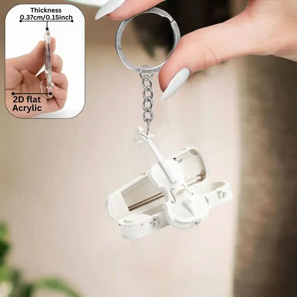 2d-colorful-violin-keychain-5pcs-acrylic-var2-1789615508581-187 2d Colorful Violin Keychain 5pcs Acrylic Musical Pendant Backpacks Accessories Cars Key Móc Treo Đeo Thoại, Standee, Móc Khoá In Theo Yêu Cầu, Chất Liệu Mica Dày 4mm, Kích Thước 5.5 Cm, Có In Test Mẫu