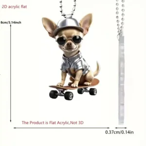 2d Cute Chihuahua Pendant Acrylic Puppy Keychain Charm For Car Mirror Backpacks Hanging Móc Treo Đeo Thoại, Standee, Móc Khoá In Theo Yêu Cầu, Chất Liệu Mica Dày 4mm, Kích Thước 5.5 Cm, Có In Test Mẫu 2d Cute Chihuahua Pendant Acrylic Puppy Keychain Charm For Car Mirror Backpacks Hanging Móc Treo Đeo Thoại, Standee, Móc Khoá In Theo Yêu Cầu, Chất Liệu Mica Dày 4mm, Kích Thước 5.5 Cm, Có In Test Mẫu