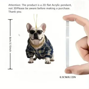 2d Cute French Bulldog Keychain Cool Puppy Flat Acrylic Pendant Versatile Charm Decor For Car Móc Treo Đeo Thoại, Standee, Móc Khoá In Theo Yêu Cầu, Chất Liệu Mica Dày 4mm, Kích Thước 5.5 Cm, Có In Test Mẫu 2d Cute French Bulldog Keychain Cool Puppy Flat Acrylic Pendant Versatile Charm Decor For Car Móc Treo Đeo Thoại, Standee, Móc Khoá In Theo Yêu Cầu, Chất Liệu Mica Dày 4mm, Kích Thước 5.5 Cm, Có In Test Mẫu