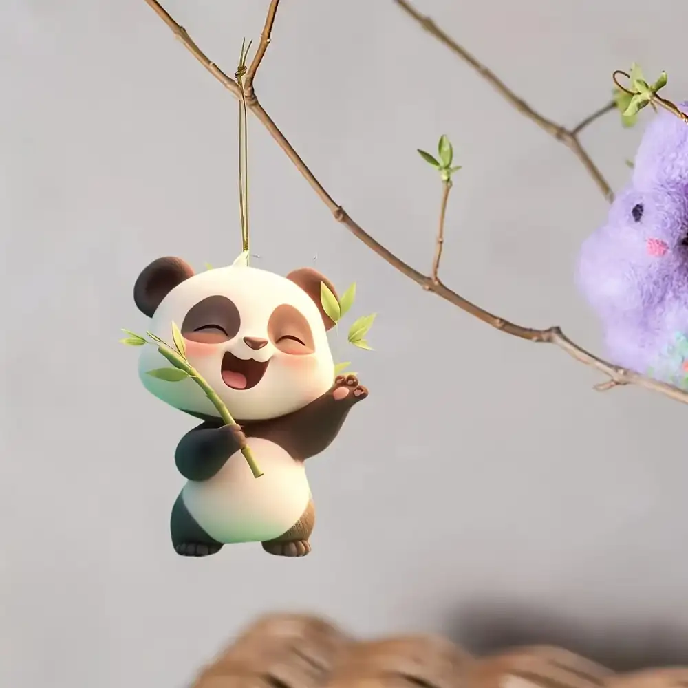 2d-cute-panda-keychain-charm-acrylic-car-var4-1789471072971-389 2d Cute Panda Keychain Charm Acrylic Car Keys Hanging Ornament Decor Festive Gift Pendant Móc Treo Đeo Thoại, Standee, Móc Khoá In Theo Yêu Cầu, Chất Liệu Mica Dày 4mm, Kích Thước 5.5 Cm, Có In Test Mẫu