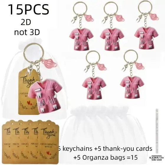2d-dentist-costume-pendant-pink-acrylic-var2-1789467701409-227 2d Dentist Costume Pendant Pink Acrylic Doctor Themed Keychain Chic Ornament Charm For Car & Móc Treo Đeo Thoại, Standee, Móc Khoá In Theo Yêu Cầu, Chất Liệu Mica Dày 4mm, Kích Thước 5.5 Cm, Có In Test Mẫu