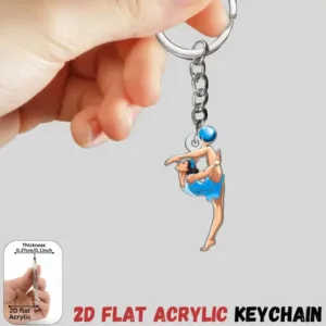 2d Elegant Gymnastics Keychain 3/6pcs Acrylic Pendants For Backpacks Car Keys Home Decor Móc Treo Đeo Thoại, Standee, Móc Khoá In Theo Yêu Cầu, Chất Liệu Mica Dày 4mm, Kích Thước 5.5 Cm, Có In Test Mẫu
