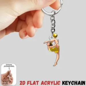 2d Elegant Gymnastics Keychain 3/6pcs Acrylic Pendants For Backpacks Car Keys Home Decor Móc Treo Đeo Thoại, Standee, Móc Khoá In Theo Yêu Cầu, Chất Liệu Mica Dày 4mm, Kích Thước 5.5 Cm, Có In Test Mẫu