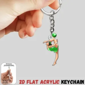 2d Elegant Gymnastics Keychain 3/6pcs Acrylic Pendants For Backpacks Car Keys Home Decor Móc Treo Đeo Thoại, Standee, Móc Khoá In Theo Yêu Cầu, Chất Liệu Mica Dày 4mm, Kích Thước 5.5 Cm, Có In Test Mẫu