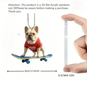 2d French Bulldog Keychain Chic Skateboarding Puppy Pendant Cute Flat Acrylic Hanging Charm Móc Treo Đeo Thoại, Standee, Móc Khoá In Theo Yêu Cầu, Chất Liệu Mica Dày 4mm, Kích Thước 5.5 Cm, Có In Test Mẫu 2d French Bulldog Keychain Chic Skateboarding Puppy Pendant Cute Flat Acrylic Hanging Charm Móc Treo Đeo Thoại, Standee, Móc Khoá In Theo Yêu Cầu, Chất Liệu Mica Dày 4mm, Kích Thước 5.5 Cm, Có In Test Mẫu
