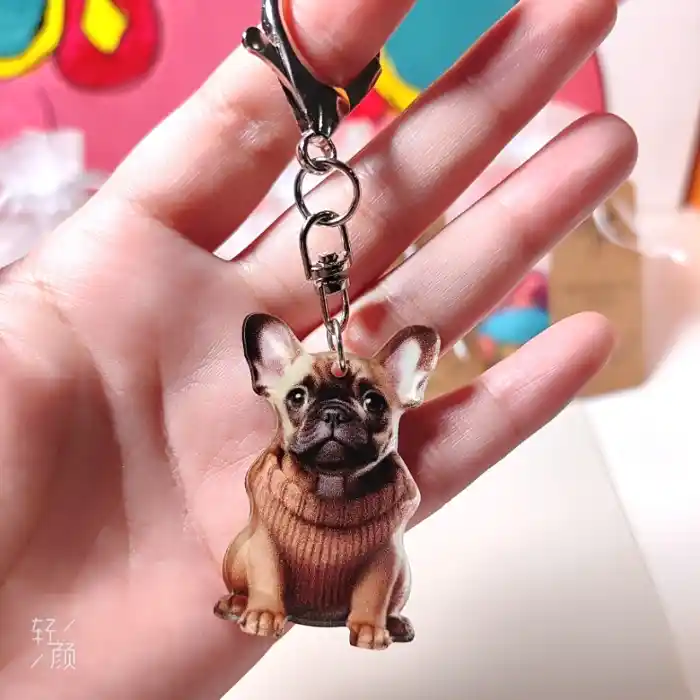 2d-french-bulldog-keychain-chic-skateboa-var3-1789451405248-38 2d French Bulldog Keychain Chic Skateboarding Puppy Pendant Cute Flat Acrylic Hanging Charm Móc Treo Đeo Thoại, Standee, Móc Khoá In Theo Yêu Cầu, Chất Liệu Mica Dày 4mm, Kích Thước 5.5 Cm, Có In Test Mẫu