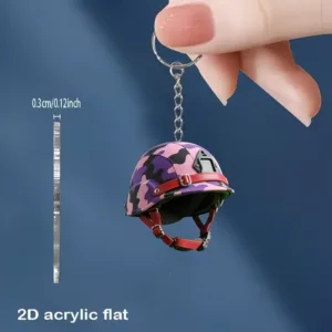 2d Grenade Pattern Keychain Military Themed Flat Acrylic Pendant Ornament Charms For Bag Móc Treo Đeo Thoại, Standee, Móc Khoá In Theo Yêu Cầu, Chất Liệu Mica Dày 4mm, Kích Thước 5.5 Cm, Có In Test Mẫu