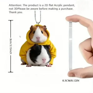 2d Guinea Pig Pendant Pet-themed Keychain Holding Carrot Flat Acrylic Ornament Hanging Móc Treo Đeo Thoại, Standee, Móc Khoá In Theo Yêu Cầu, Chất Liệu Mica Dày 4mm, Kích Thước 5.5 Cm, Có In Test Mẫu 2d Guinea Pig Pendant Pet-themed Keychain Holding Carrot Flat Acrylic Ornament Hanging Móc Treo Đeo Thoại, Standee, Móc Khoá In Theo Yêu Cầu, Chất Liệu Mica Dày 4mm, Kích Thước 5.5 Cm, Có In Test Mẫu