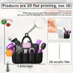 2d Hairdresser Toolkit Keychain Hairstylist Theme Pendant Flat Acrylic Ornament Charms For Móc Treo Đeo Thoại, Standee, Móc Khoá In Theo Yêu Cầu, Chất Liệu Mica Dày 4mm, Kích Thước 5.5 Cm, Có In Test Mẫu 2d Hairdresser Toolkit Keychain Hairstylist Theme Pendant Flat Acrylic Ornament Charms For Móc Treo Đeo Thoại, Standee, Móc Khoá In Theo Yêu Cầu, Chất Liệu Mica Dày 4mm, Kích Thước 5.5 Cm, Có In Test Mẫu