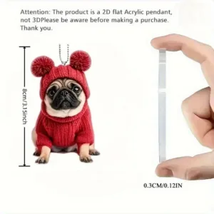 2d Hugging Pug Keychain Puppy Pendant Flat Acrylic Ornament Charm For Car Bag Festive Party Móc Treo Đeo Thoại, Standee, Móc Khoá In Theo Yêu Cầu, Chất Liệu Mica Dày 4mm, Kích Thước 5.5 Cm, Có In Test Mẫu 2d Hugging Pug Keychain Puppy Pendant Flat Acrylic Ornament Charm For Car Bag Festive Party Móc Treo Đeo Thoại, Standee, Móc Khoá In Theo Yêu Cầu, Chất Liệu Mica Dày 4mm, Kích Thước 5.5 Cm, Có In Test Mẫu