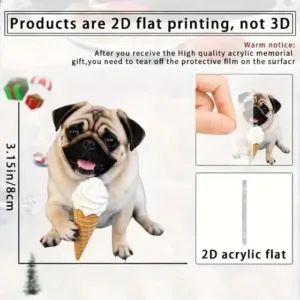 2d Hugging Pug Keychain Puppy Pendant Flat Acrylic Ornament Charm For Car Bag Festive Party Móc Treo Đeo Thoại, Standee, Móc Khoá In Theo Yêu Cầu, Chất Liệu Mica Dày 4mm, Kích Thước 5.5 Cm, Có In Test Mẫu 2d Hugging Pug Keychain Puppy Pendant Flat Acrylic Ornament Charm For Car Bag Festive Party Móc Treo Đeo Thoại, Standee, Móc Khoá In Theo Yêu Cầu, Chất Liệu Mica Dày 4mm, Kích Thước 5.5 Cm, Có In Test Mẫu
