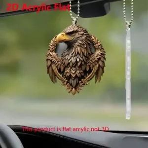 2d Intricate Eagle Keychain Acrylic Pendant 1/5pcs Car Hanging Ornament Backpack & Keychain Móc Treo Đeo Thoại, Standee, Móc Khoá In Theo Yêu Cầu, Chất Liệu Mica Dày 4mm, Kích Thước 5.5 Cm, Có In Test Mẫu