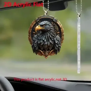 2d Intricate Eagle Keychain Acrylic Pendant 1/5pcs Car Hanging Ornament Backpack & Keychain Móc Treo Đeo Thoại, Standee, Móc Khoá In Theo Yêu Cầu, Chất Liệu Mica Dày 4mm, Kích Thước 5.5 Cm, Có In Test Mẫu