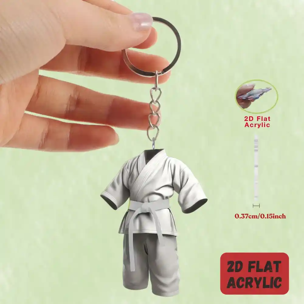 2d-karate-costume-keychain-jiujitsu-them-var5-1789605778950-941 2d Karate Costume Keychain Jiu-jitsu Themed Pendant Charms Flat Acrylic Hanging Decoration Móc Treo Đeo Thoại, Standee, Móc Khoá In Theo Yêu Cầu, Chất Liệu Mica Dày 4mm, Kích Thước 5.5 Cm, Có In Test Mẫu