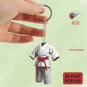 2d Karate Costume Keychain Jiu-jitsu Themed Pendant Charms Flat Acrylic Hanging Decoration Móc Treo Đeo Thoại, Standee, Móc Khoá In Theo Yêu Cầu, Chất Liệu Mica Dày 4mm, Kích Thước 5.5 Cm, Có In Test Mẫu 2d Karate Costume Keychain Jiu-jitsu Themed Pendant Charms Flat Acrylic Hanging Decoration Móc Treo Đeo Thoại, Standee, Móc Khoá In Theo Yêu Cầu, Chất Liệu Mica Dày 4mm, Kích Thước 5.5 Cm, Có In Test Mẫu