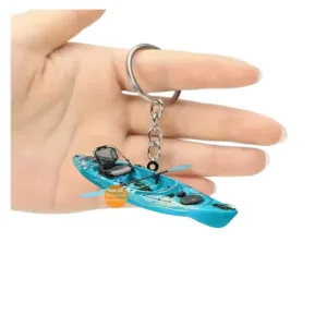 2d Kayak Keychain Sports Themed Pendant Canoe Flat Acrylic Ornament Charms For Bag Decoration Móc Treo Đeo Thoại, Standee, Móc Khoá In Theo Yêu Cầu, Chất Liệu Mica Dày 4mm, Kích Thước 5.5 Cm, Có In Test Mẫu