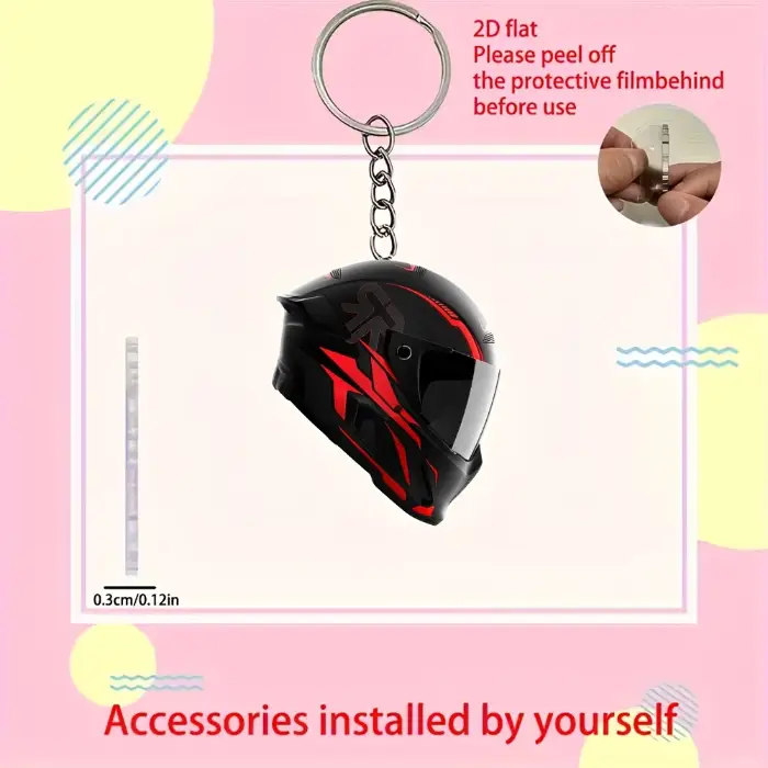 2d-motorcycle-helmet-keychain-vintage-fl-var5-1789462811579-924 2d Motorcycle Helmet Keychain Vintage Flat Acrylic Pendant Ornament Charms For Car Bag Móc Treo Đeo Thoại, Standee, Móc Khoá In Theo Yêu Cầu, Chất Liệu Mica Dày 4mm, Kích Thước 5.5 Cm, Có In Test Mẫu