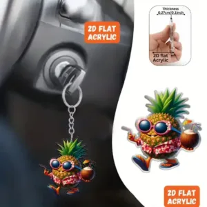 2d Pineapple With Glasses Keychain Creative Acrylic Pendant Flat Hanging Ornaments Decoration Móc Treo Đeo Thoại, Standee, Móc Khoá In Theo Yêu Cầu, Chất Liệu Mica Dày 4mm, Kích Thước 5.5 Cm, Có In Test Mẫu 2d Pineapple With Glasses Keychain Creative Acrylic Pendant Flat Hanging Ornaments Decoration Móc Treo Đeo Thoại, Standee, Móc Khoá In Theo Yêu Cầu, Chất Liệu Mica Dày 4mm, Kích Thước 5.5 Cm, Có In Test Mẫu