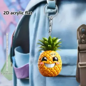 2d Pineapple With Glasses Keychain Creative Acrylic Pendant Flat Hanging Ornaments Decoration Móc Treo Đeo Thoại, Standee, Móc Khoá In Theo Yêu Cầu, Chất Liệu Mica Dày 4mm, Kích Thước 5.5 Cm, Có In Test Mẫu 2d Pineapple With Glasses Keychain Creative Acrylic Pendant Flat Hanging Ornaments Decoration Móc Treo Đeo Thoại, Standee, Móc Khoá In Theo Yêu Cầu, Chất Liệu Mica Dày 4mm, Kích Thước 5.5 Cm, Có In Test Mẫu
