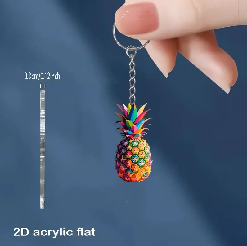2d-pineapple-with-glasses-keychain-creat-var4-1789470113212-748 2d Pineapple With Glasses Keychain Creative Acrylic Pendant Flat Hanging Ornaments Decoration Móc Treo Đeo Thoại, Standee, Móc Khoá In Theo Yêu Cầu, Chất Liệu Mica Dày 4mm, Kích Thước 5.5 Cm, Có In Test Mẫu