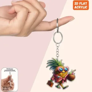 2d Pineapple With Glasses Keychain Creative Acrylic Pendant Flat Hanging Ornaments Decoration Móc Treo Đeo Thoại, Standee, Móc Khoá In Theo Yêu Cầu, Chất Liệu Mica Dày 4mm, Kích Thước 5.5 Cm, Có In Test Mẫu 2d Pineapple With Glasses Keychain Creative Acrylic Pendant Flat Hanging Ornaments Decoration Móc Treo Đeo Thoại, Standee, Móc Khoá In Theo Yêu Cầu, Chất Liệu Mica Dày 4mm, Kích Thước 5.5 Cm, Có In Test Mẫu